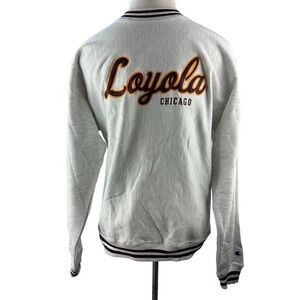 NWT Champion Reverse Weave Crew Loyola University Sweatshirt Gray Size Medium